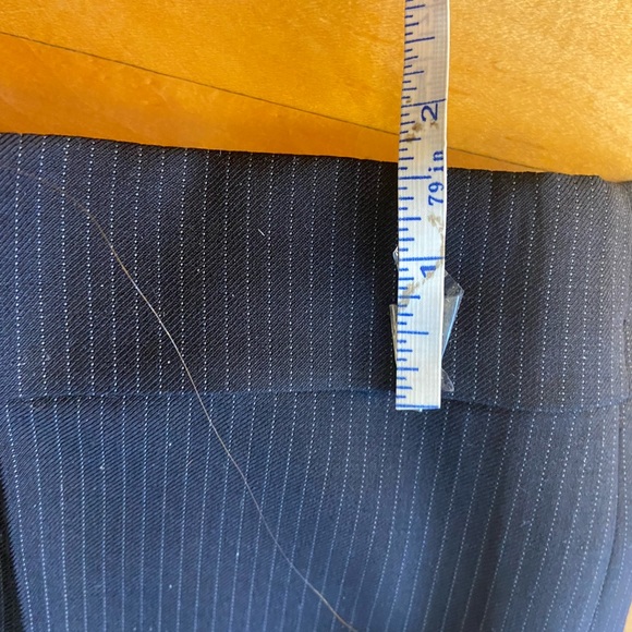 Maxwells wool navy pinstripe suit. Please see details for measurements - Picture 13 of 14